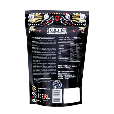 Tezal Kafenta Termogénico - Café Instantaneo Adicionado con L-Carnitina, Policotinato de Cromo y Carbón Activado